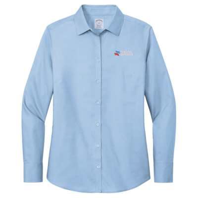 Ladies Brooks Bros. Wrinkle-Free Stretch Nailhead Shirt Thumbnail