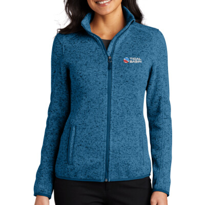 Ladies Port Authority Sweater Fleece Jacket Thumbnail