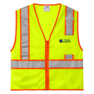 Cornerstone Mesh Zippered Two-Tone Vest Thumbnail